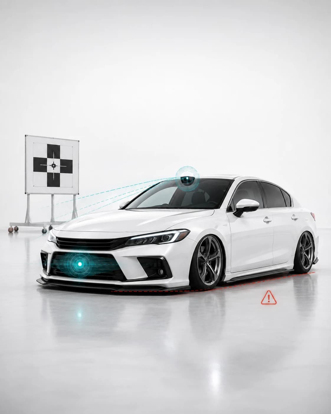 ADAS付き車をローダウンすると何が起きる?カメラ・レーダー・エーミングの注意点
